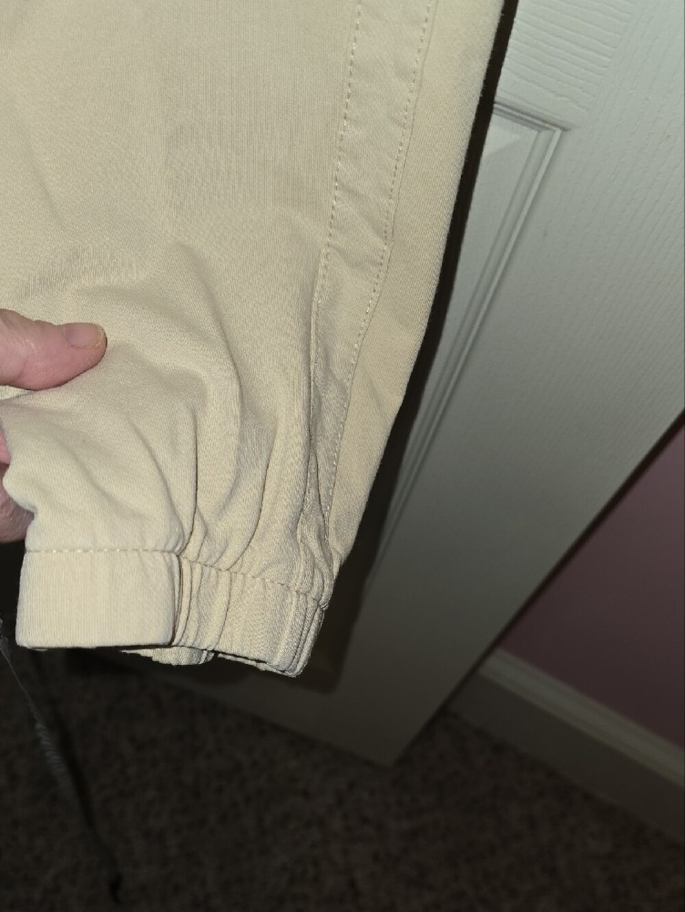 Weatherproof Cream Drawstring Joggers‎ - Picture 5 of 6
